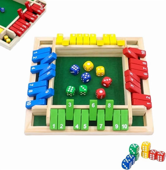 Shut The Box-Wooden Dice Board Game, Funny Family Shut The Box Game 2-4 Player, Board Games Gift for Family V1189-LWWAL-20260325-00280