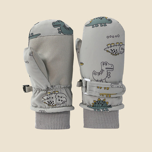 GXWEA Gloves For Kids Toddler Skis Kids Gloves Winter Gloves Thick Gloves Stretchy Warm Gloves Boys Girl 6-24 V1189-LWWAL-20260325-00311
