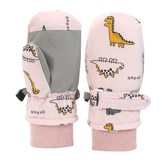 GXWEA Gloves For Kids Toddler Skis Kids Gloves Winter Gloves Thick Gloves Stretchy Warm Gloves Boys Girl 6-24 V1189-LWWAL-20260325-00317