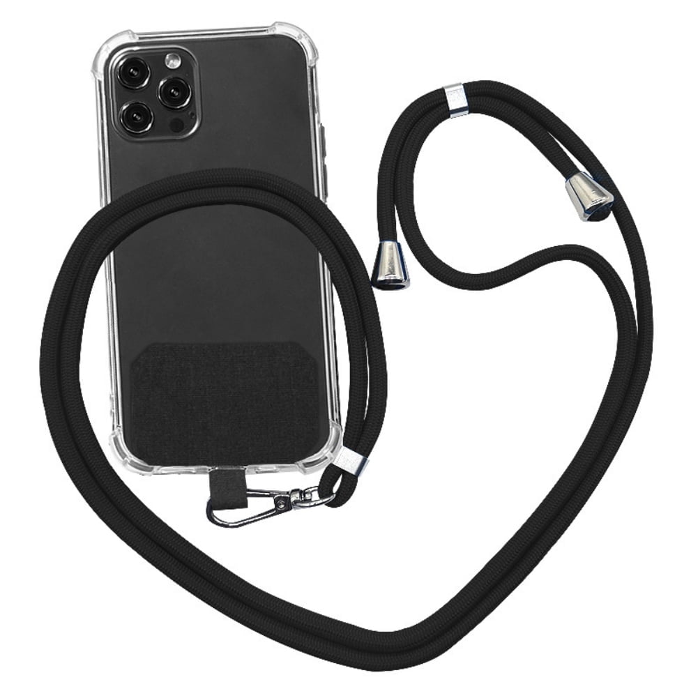 Universal Cell Phone Lanyard,Crossbody Lanyard with Adjustable Nylon Neck Strap for Most Mobile Phone Black V1189-LWWAL-20260325-00349