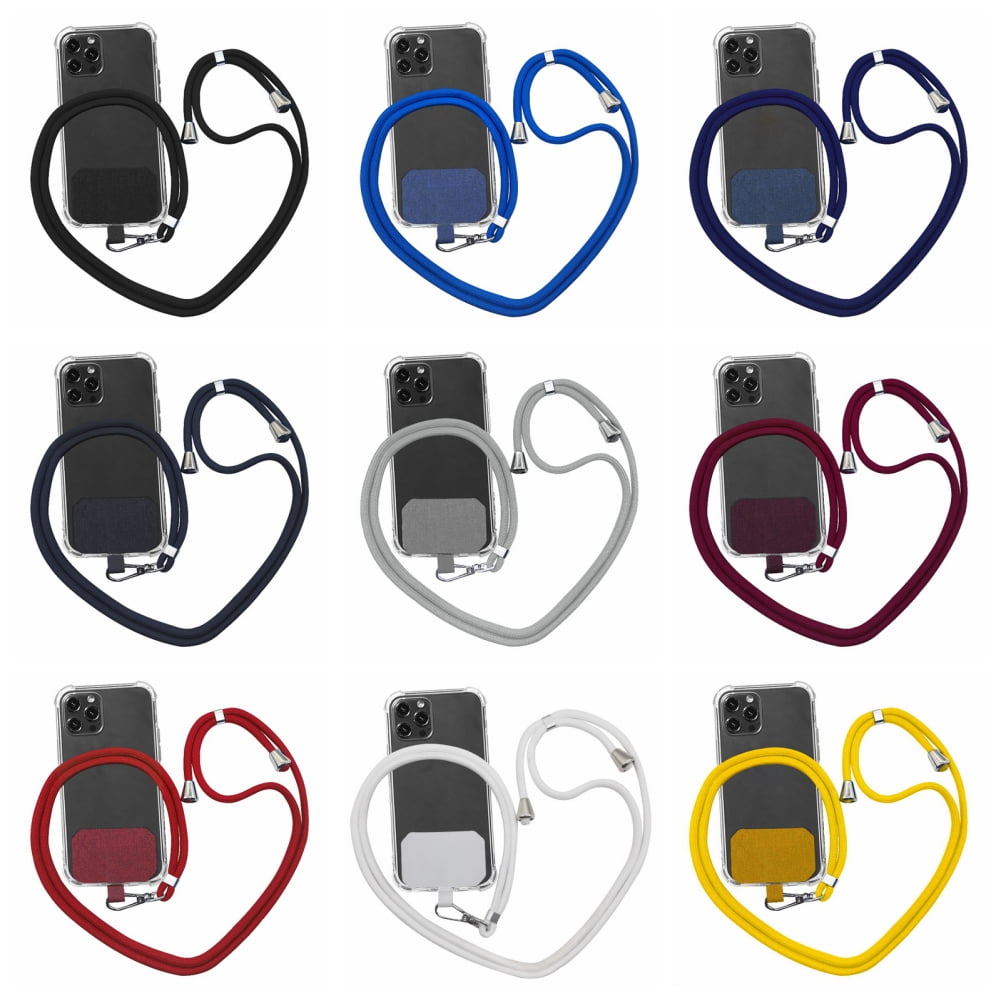Universal Cell Phone Lanyard,Crossbody Lanyard with Adjustable Nylon Neck Strap for Most Mobile Phone, Black V1189-LWWAL-20260325-00351