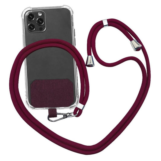Universal Cell Phone Lanyard,Crossbody Lanyard with Adjustable Nylon Neck Strap for Most Mobile Phone, Black V1189-LWWAL-20260325-00353