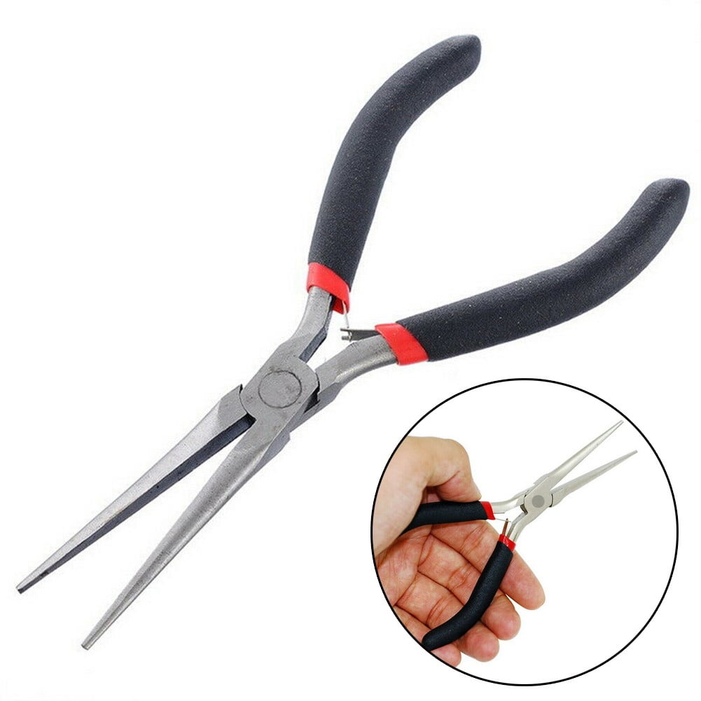 Mini Long Needle Nose Pliers Precision Wire Plier Repair Tool Beading Make 150mm V1189-LWWAL-20260325-00405