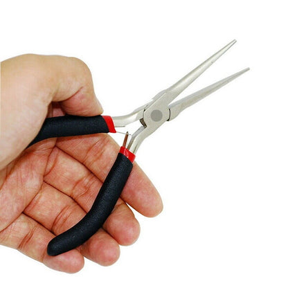 Mini Long Needle Nose Pliers Precision Wire Plier Repair Tool Beading Make 150mm V1189-LWWAL-20260325-00405