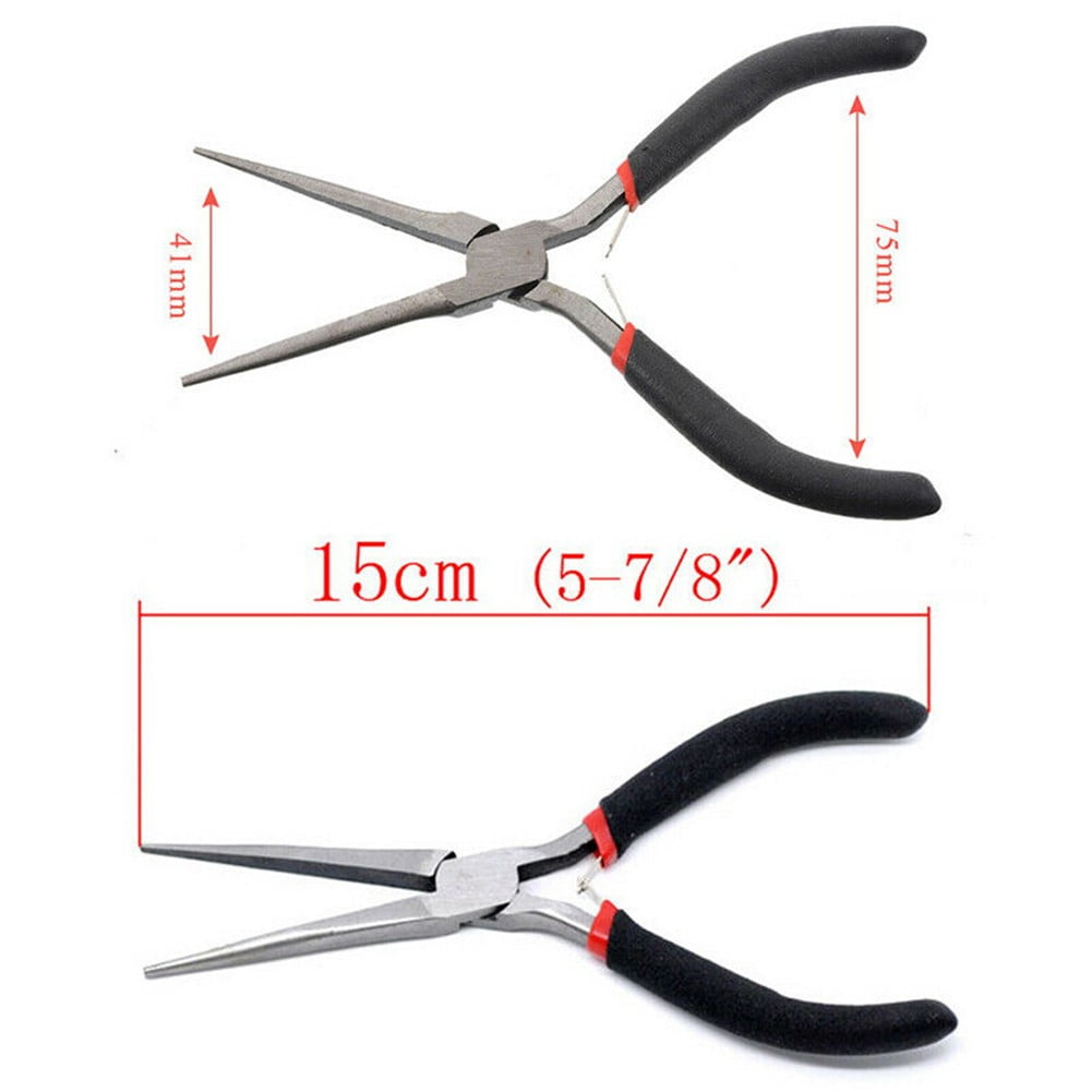 Mini Long Needle Nose Pliers Precision Wire Plier Repair Tool Beading Make 150mm V1189-LWWAL-20260325-00405