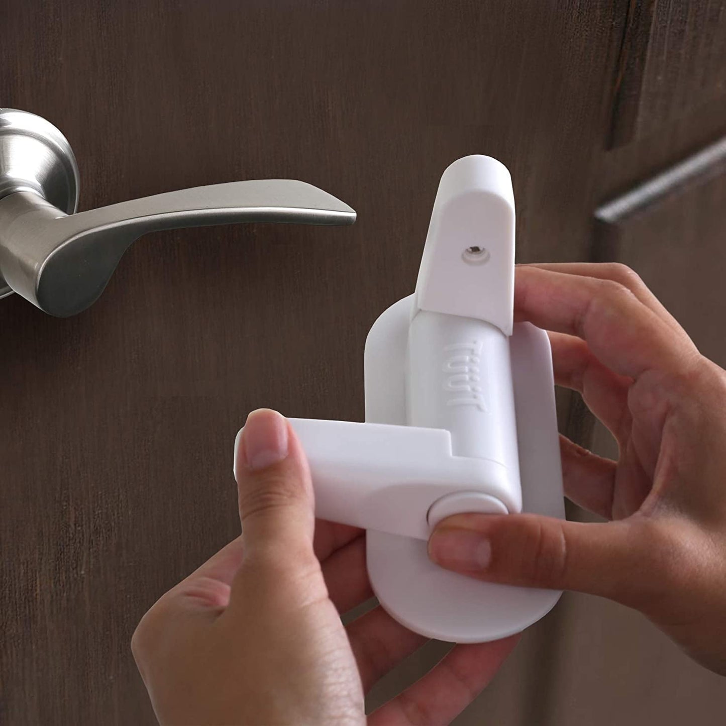 Door Lever Lock (2 Pack) Child Proof Doors & Handles 3M Adhesive - Child Safety V1189-LWWAL-20260325-00406