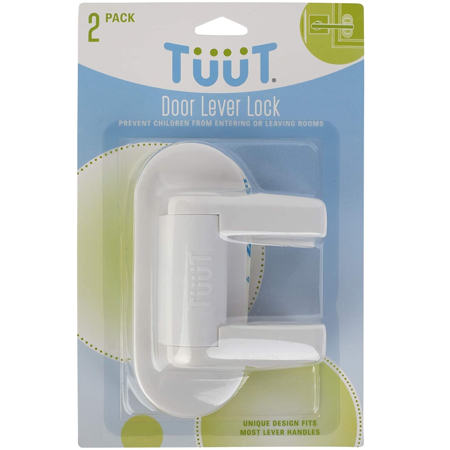 Door Lever Lock (2 Pack) Child Proof Doors & Handles 3M Adhesive - Child Safety V1189-LWWAL-20260325-00406