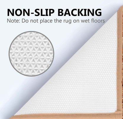 Gorgeous Home Linen Bathroom 6 Modern Solid Print 3-Count Grey Polyester Bath Rugs, 18 x 28, Non-Slip Backing V1189-LWWAL-20260325-00413