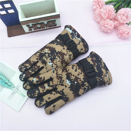 TAIAOJING Kids Winter Snow Ski Gloves Kids Winter Warm Windproof Cold Weather Outdoor Sports Gloves For Boys V1189-LWWAL-20260325-00423
