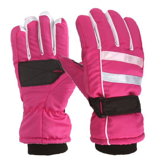 TAIAOJING Kids Winter Snow Ski Gloves Kids Winter Warm Windproof Cold Weather Outdoor Sports Gloves For Boys V1189-LWWAL-20260325-00425