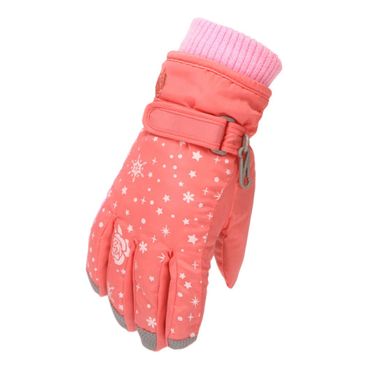 TAIAOJING Kids Winter Snow Ski Gloves Kids Winter Warm Windproof Cold Weather Outdoor Sports Gloves For Boys V1189-LWWAL-20260325-00433
