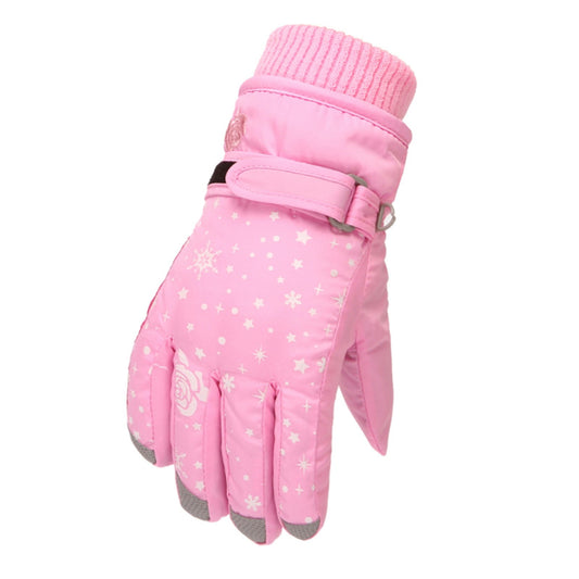 TAIAOJING Kids Winter Snow Ski Gloves Kids Winter Warm Windproof Cold Weather Outdoor Sports Gloves For Boys V1189-LWWAL-20260325-00434