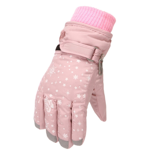 TAIAOJING Kids Winter Snow Ski Gloves Kids Winter Warm Windproof Cold Weather Outdoor Sports Gloves For Boys V1189-LWWAL-20260325-00435