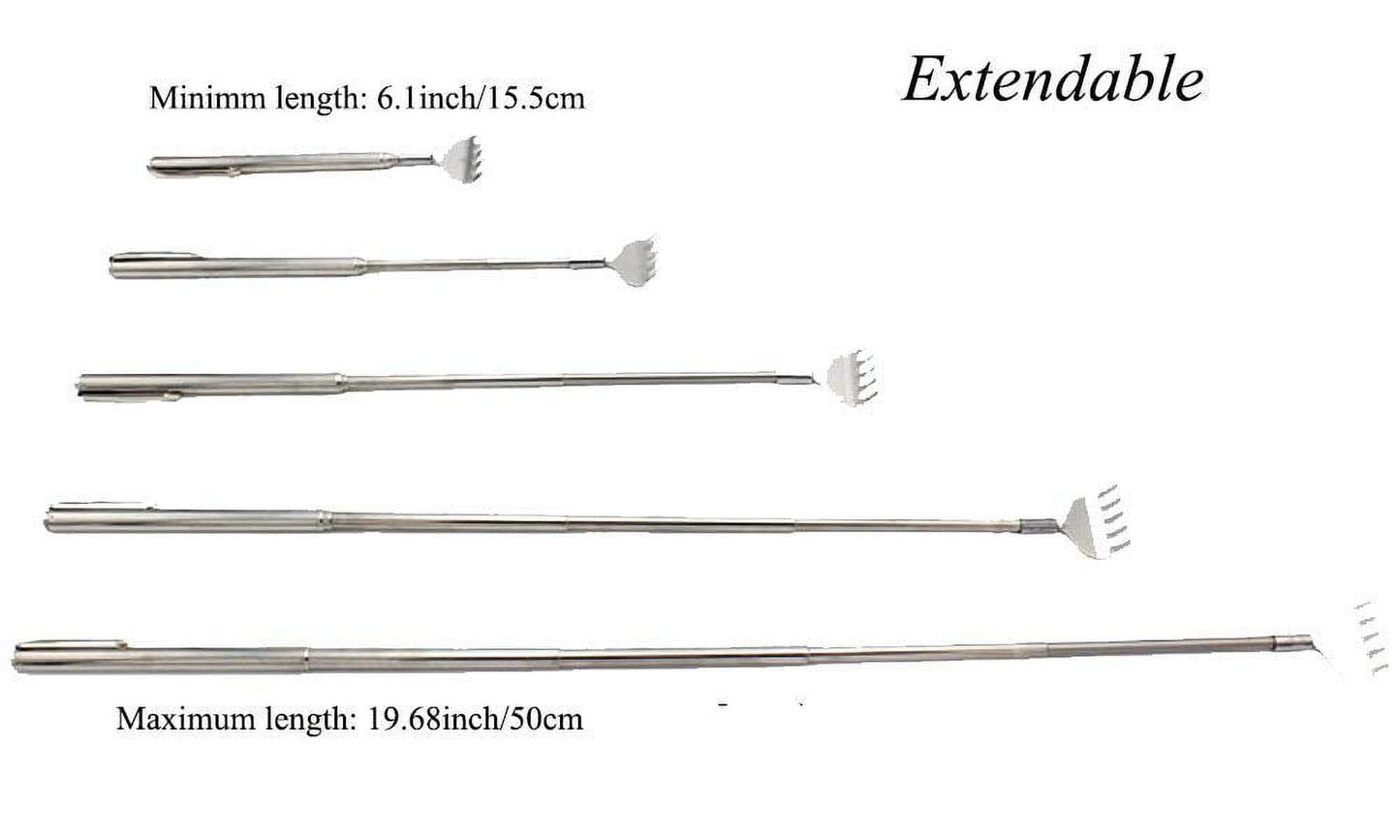 Professional Telescopic Back Scratcher Stainless Steel Massager Extendable Pen Shape Body Massager V1189-LWWAL-20260325-00443