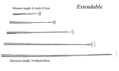 Professional Telescopic Back Scratcher Stainless Steel Massager Extendable Pen Shape Body Massager V1189-LWWAL-20260325-00443