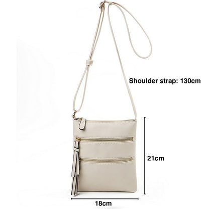 Small Crossbody Purses for Women Multi Pocket Travel Bag Over The Shoulder with Extra Long Strap - Beige V1189-LWWAL-20260325-00444