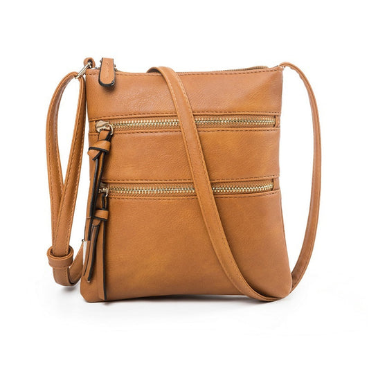 Small Crossbody Purses for Women Multi Pocket Travel Bag Over The Shoulder with Extra Long Strap - Beige Brown V1189-LWWAL-20260325-00446