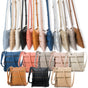 Small Crossbody Purses for Women Multi Pocket Travel Bag Over The Shoulder with Extra Long Strap - Beige Navy V1189-LWWAL-20260325-00449