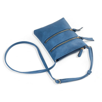 Small Crossbody Purses for Women Multi Pocket Travel Bag Over The Shoulder with Extra Long Strap - Beige Navy V1189-LWWAL-20260325-00449