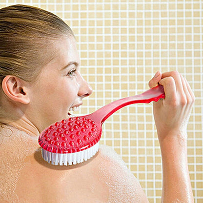 Warkul Long Handled Bath Shower Back Brush Body Scrubber Massager Skin Cleaning Tool Brush 2023 New Rose Red V1189-LWWAL-20260325-00471