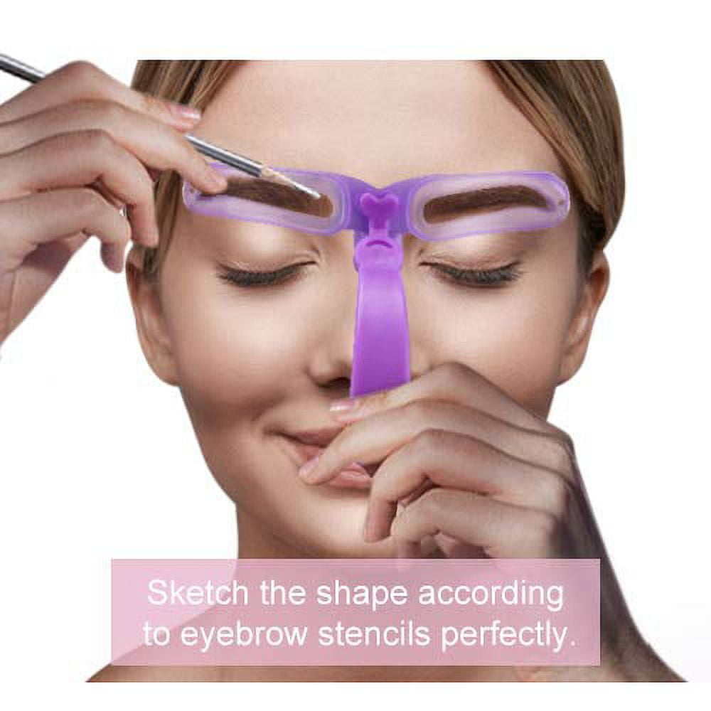 Eyebrow Stencils, Eyebrow Template, 8 Styles Reusable Eyebrow Stencil V1189-LWWAL-20260325-00472