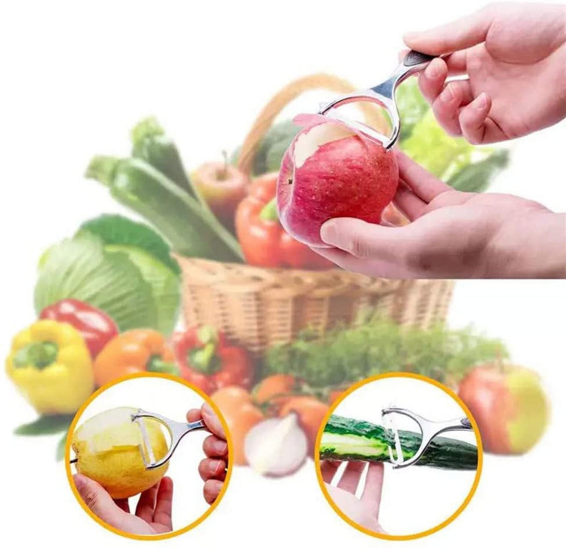 Vegetable Fruit Peeler - Ultra Sharp Stainless Steel Peeler for Potato Apple Carrot and Veggies V1189-LWWAL-20260325-00479