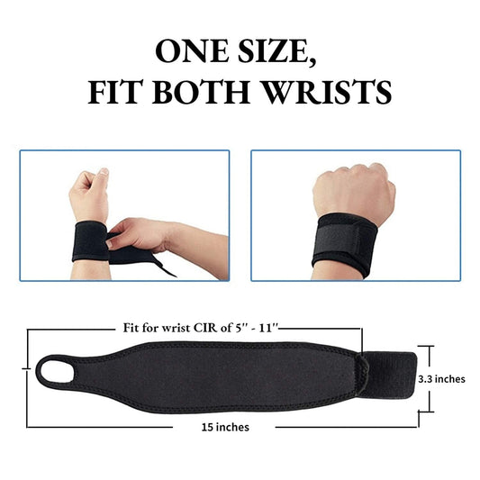 2 Pack Adjustable Sport Wrist Brace, Wrist Support, Wrist Wrap, Wrist Strap V1189-LWWAL-20260325-00480