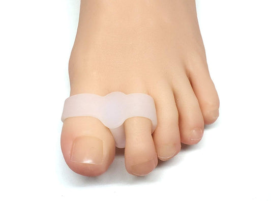Toe Separators with 2 Loops - Pack of 4 Soft Gel Bunion Correctors - White V1189-LWWAL-20260325-00481