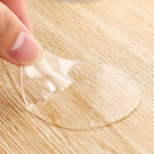 10Pcs Double-Sided Adhesive Stickers, Round Clear, Waterproof Silicone Fixing Adhesives, Suction Cup Auxiliary V1189-LWWAL-20260325-00482