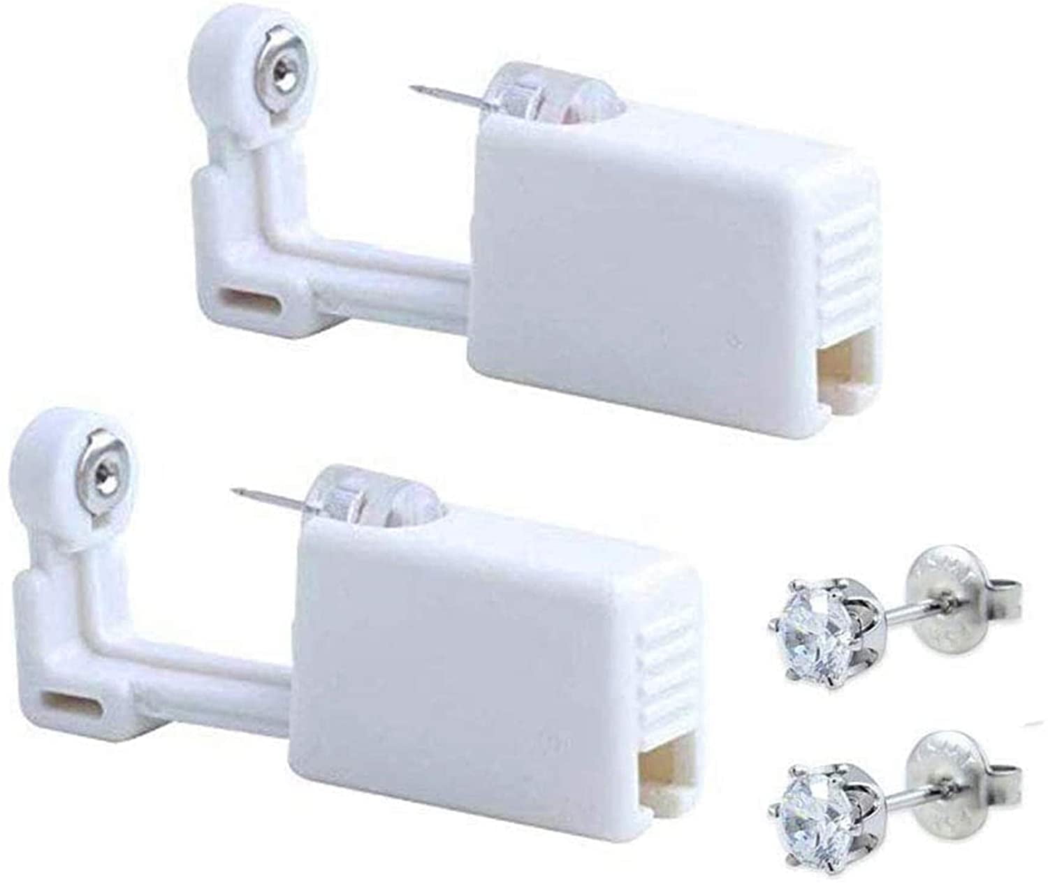 2 Pack Self Ear Piercing Gun Kit, Disposable Piercing Kit, No Pain, Easy to Use Ear Piercing Tool with Stud V1189-LWWAL-20260325-00483