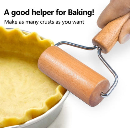 Dockapa Wooden Rolling Pin Small 9.5cm Non-stick Dough Roller V1189-LWWAL-20260325-00495