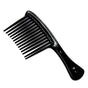 Large Wide Tooth Comb Handle Detangling Reduce Hair Loss Brush Tool (Black) Black V1189-LWWAL-20260325-00498