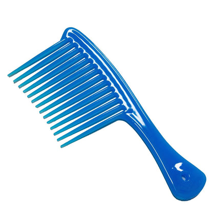 Large Wide Tooth Comb Handle Detangling Reduce Hair Loss Brush Tool (Black) Blue V1189-LWWAL-20260325-00499