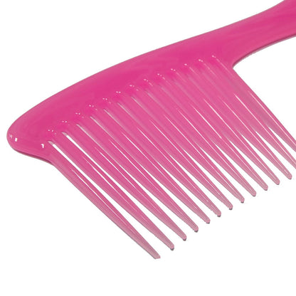 Large Wide Tooth Comb Handle Detangling Reduce Hair Loss Brush Tool (Black) Pink V1189-LWWAL-20260325-00500