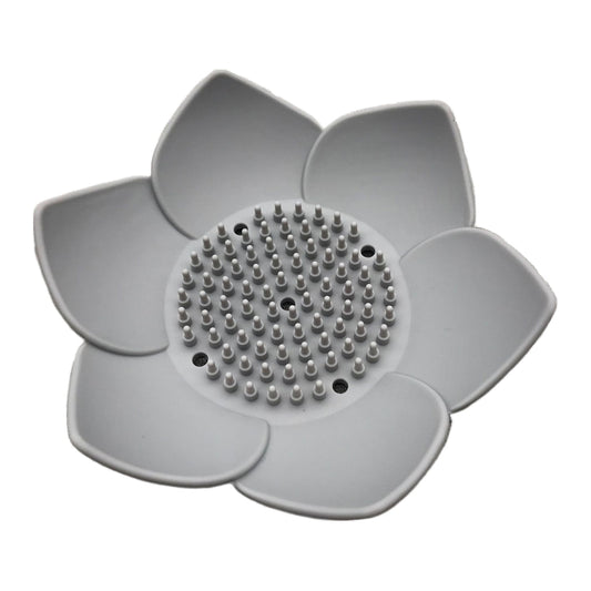 Silicone Soap Dishes with Draining - Lotus Shaped Bathroom Bar Soap Holder for Shower - Soap Tray for Kitchen V1189-LWWAL-20260325-00509