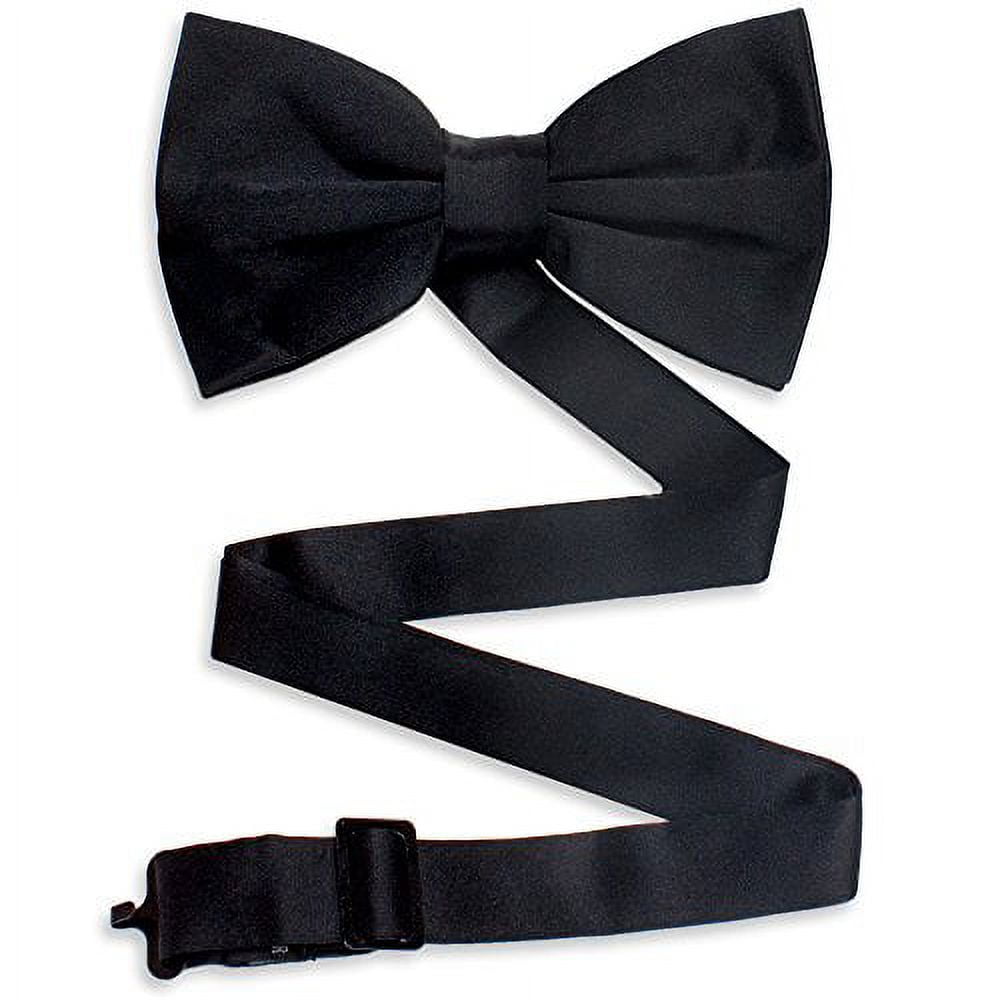 Brybelly Formal Black Casino & Poker Dealer Pre-tied Adjustable Bow Tie V1189-LWWAL-20260325-00515