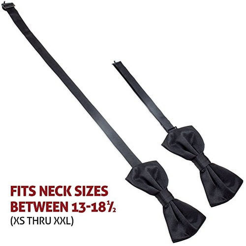 Brybelly Formal Black Casino & Poker Dealer Pre-tied Adjustable Bow Tie V1189-LWWAL-20260325-00515