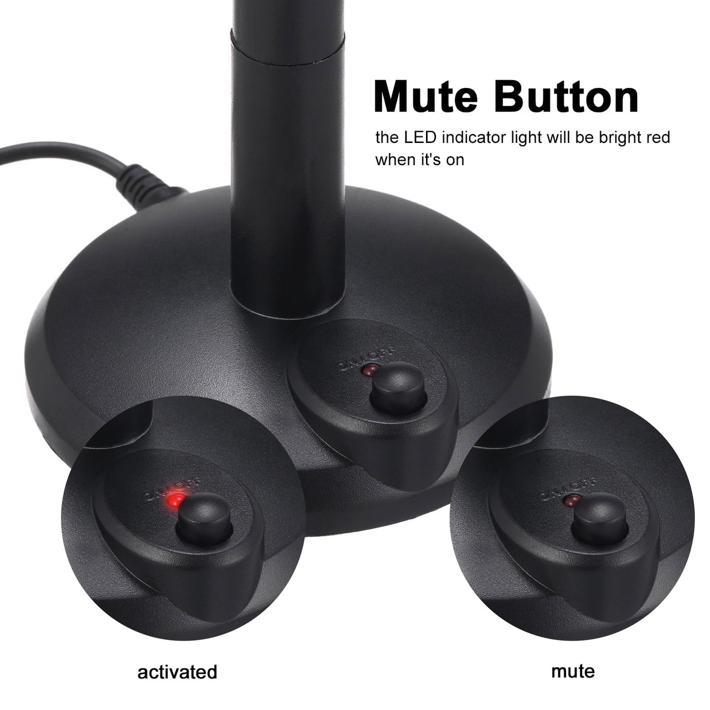 Anself USB Desktop Microphone Plug &Play PC Computer Mic for Computer Gaming Recording Chatting Singing V1189-LWWAL-20260325-00516