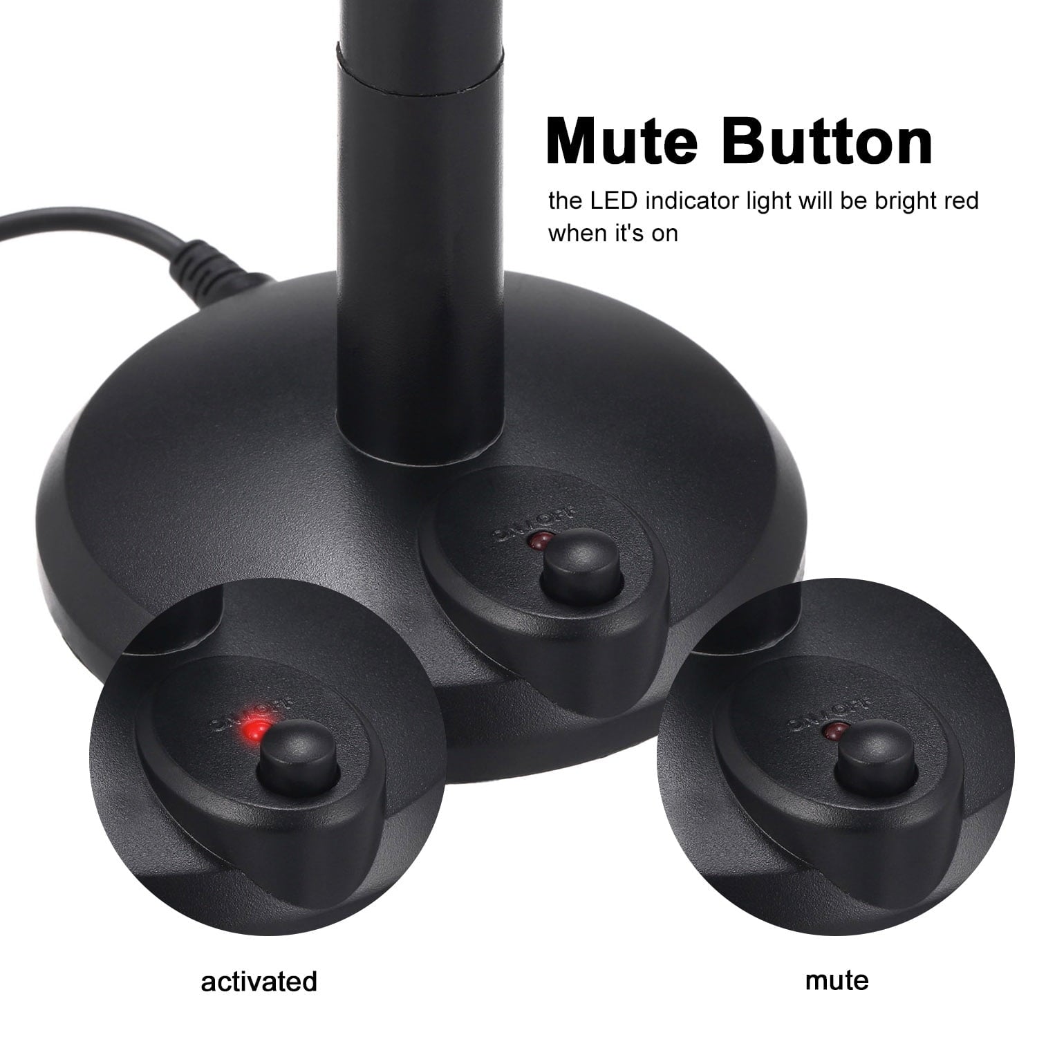 Anself USB Desktop Microphone Plug &Play PC Computer Mic for Computer Gaming Recording Chatting Singing V1189-LWWAL-20260325-00516