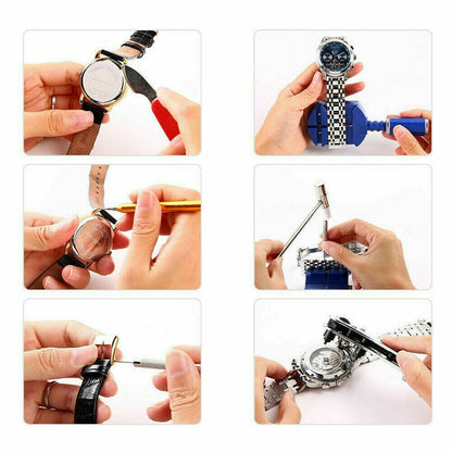 Glam Hobby Lightweight Watch Repair Tools & Kits with Carrying Case & Hammer, 147 Pieces V1189-LWWAL-20260325-00522