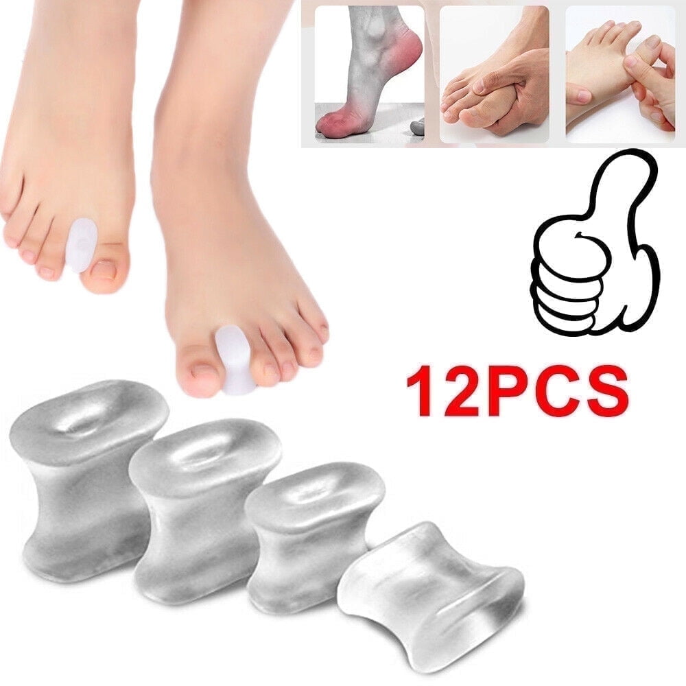 Onemayship Silicone Gel Toe Separator Orthotics Bunion Toes Spacer Pain Reliever 12Pcs V1189-LWWAL-20260325-00523