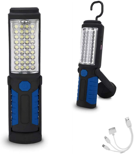 Rechargeable LED Work Light Portable Multi-use Flashlight, Magnetic Flashlight LED & Hanging Hook, V1189-LWWAL-20260325-00551