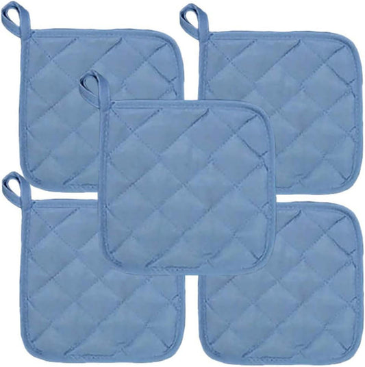 5Pcs Kitchen Pot Holders Set Heat Resistant Pure Cotton Potholders Kit Trivets Large Coasters Hot Pads Pot V1189-LWWAL-20260325-00558