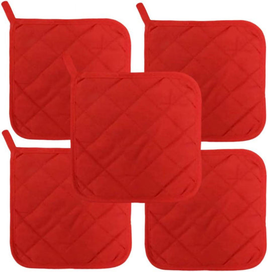 5Pcs Kitchen Pot Holders Set Heat Resistant Pure Cotton Potholders Kit Trivets Large Coasters Hot Pads Pot V1189-LWWAL-20260325-00561