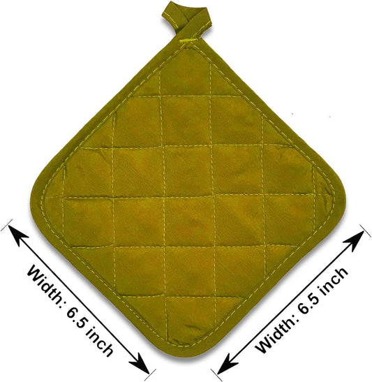 5Pcs Kitchen Pot Holders Set Heat Resistant Pure Cotton Potholders Kit Trivets Large Coasters Hot Pads Pot V1189-LWWAL-20260325-00562