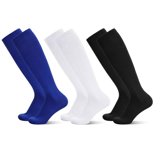 HEQUSIGNS 3 Pairs Kids Soccer Socks,Boys Girls Long Hockey Rugby Socks,Unisex Anti-slip Towel Bottom Football V1189-LWWAL-20260325-00567