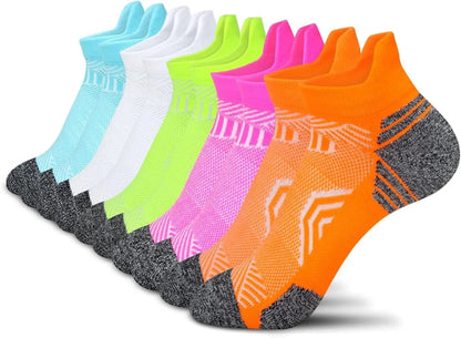 Tsoduce 5 Pairs Athletic Ankle Womens Socks Running Compression Socks for Women Cozy Low Cut Performance Soft V1189-LWWAL-20260325-00585