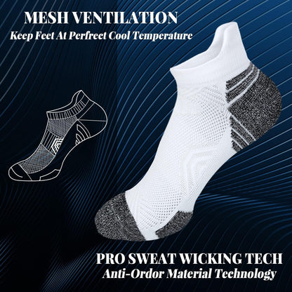 Tsoduce 5 Pairs Athletic Ankle Womens Socks Running Compression Socks for Women Cozy Low Cut Performance Soft V1189-LWWAL-20260325-00585