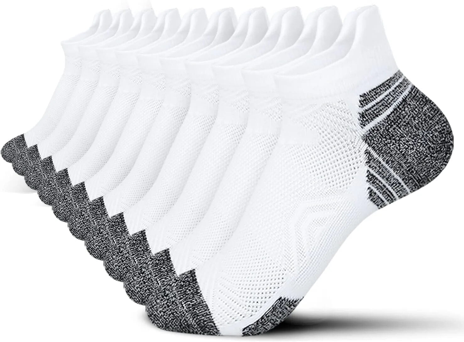 Tsoduce 5 Pairs Athletic Ankle Womens Socks Running Compression Socks for Women Cozy Low Cut Performance Soft V1189-LWWAL-20260325-00587