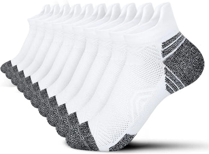 Tsoduce 5 Pairs Athletic Ankle Womens Socks Running Compression Socks for Women Cozy Low Cut Performance Soft V1189-LWWAL-20260325-00587